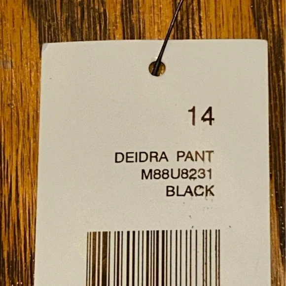 NWT Tahari Elegant Black Wide-Leg Cuff Zip Dress Pants Front Pockets Size 14 - Picture 5 of 12